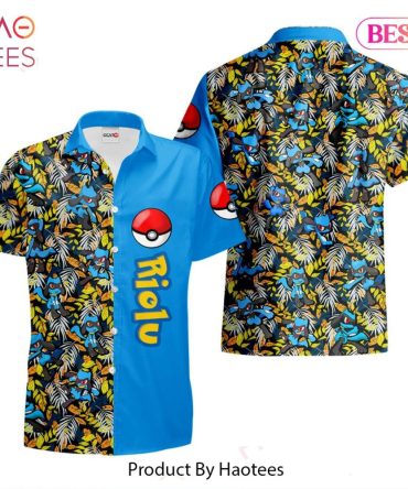 Riolu Hawaiian Shirts Custom Anime Merch Clothes For Men Women Hot Trend 2023