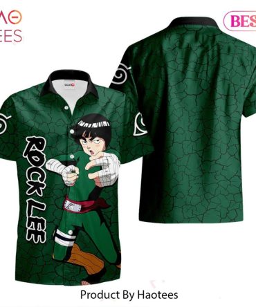 Rock Lee Hawaiian Shirts Custom Anime Merch Clothes For Men Women