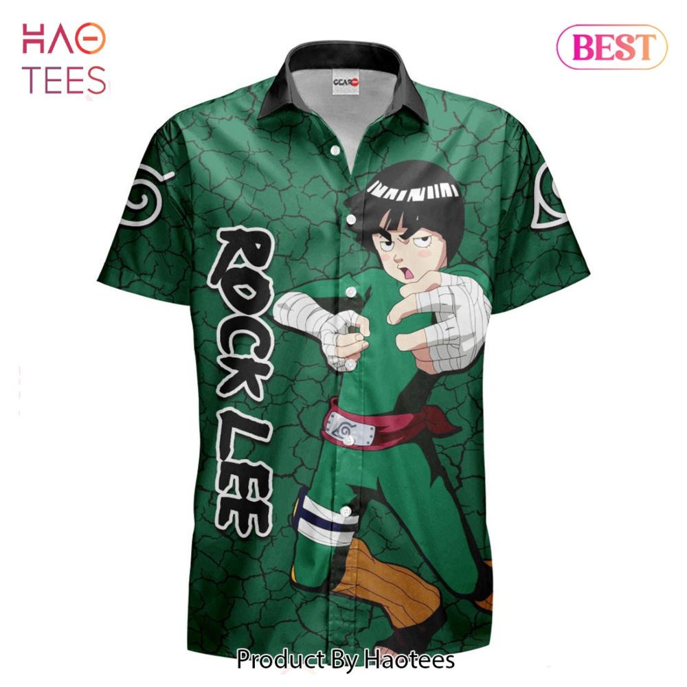 Rock Lee Hawaiian Shirts Custom Anime Merch Clothes For Men Women Hot Trend 2023 - Image 2