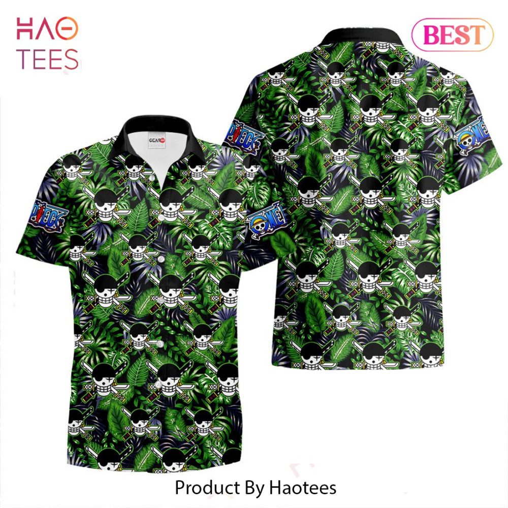 Roronoa Zoro Symbol Hawaiian Shirts Custom Anime Merch Clothes For Men Women