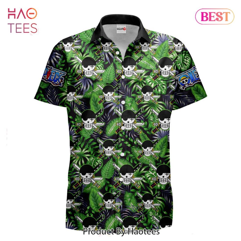 Roronoa Zoro Symbol Hawaiian Shirts Custom Anime Merch Clothes For Men Women - Image 2