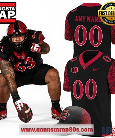 San Diego State Special Edition New Custom Black Football Jersey