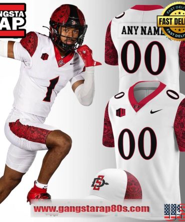 San Diego State Special Edition New Custom White Football Jersey