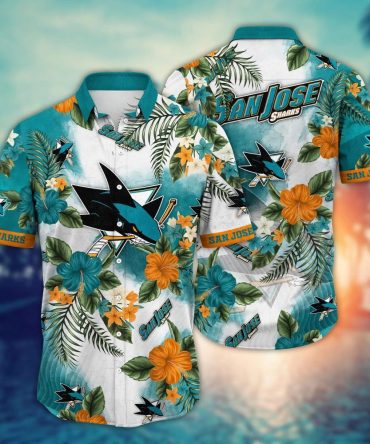 San Jose Sharks Nhl Hawaiian Shirt Seasidetime Aloha Shirt