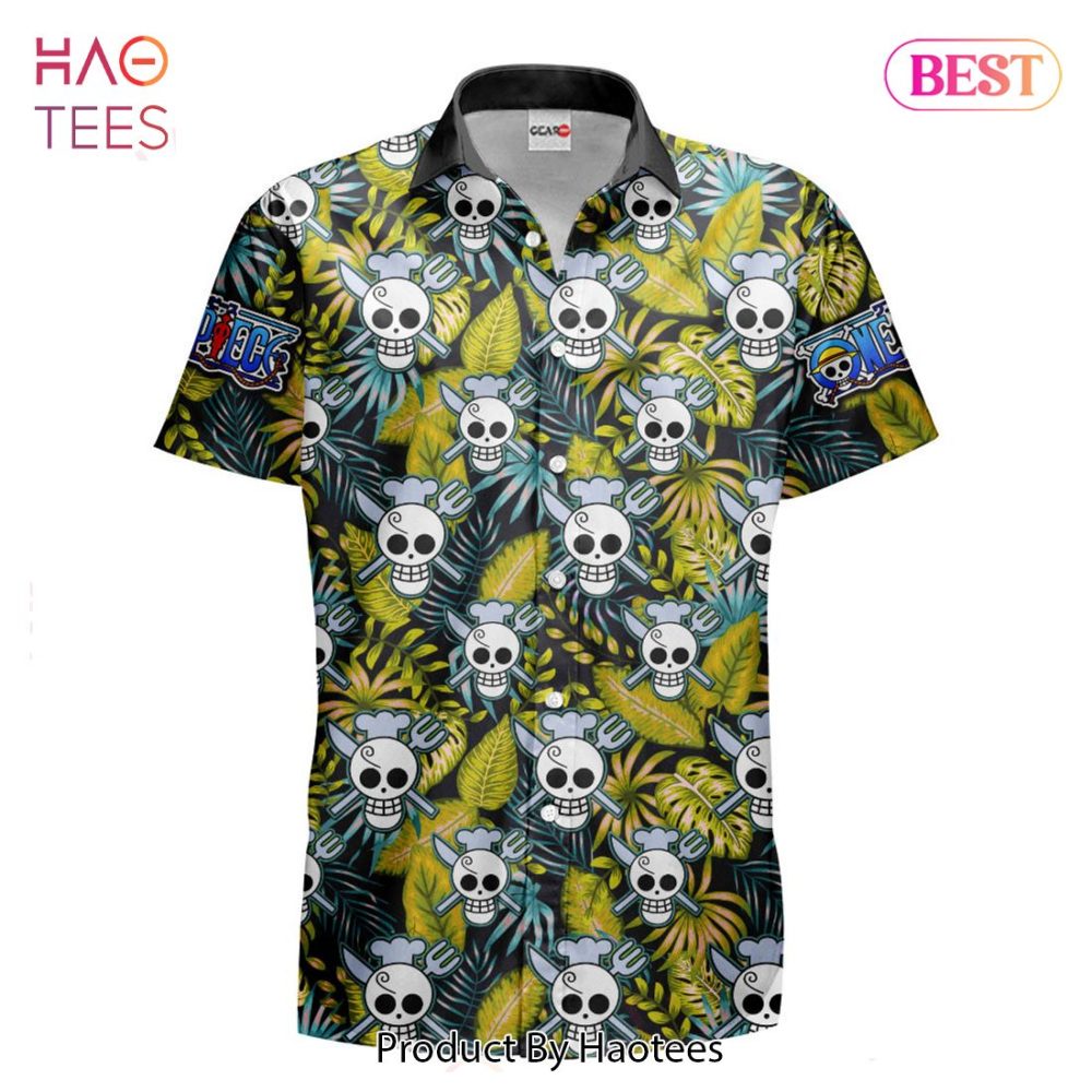 Sanji Symbol Hawaiian Shirts Custom Anime Merch Clothes For Men Women - Image 2