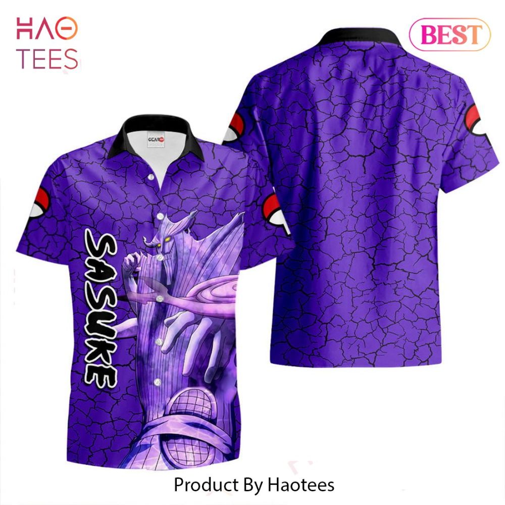 Sasuke Uchiha Susanoo Hawaiian Shirts Custom Anime Merch Clothes For Men Women