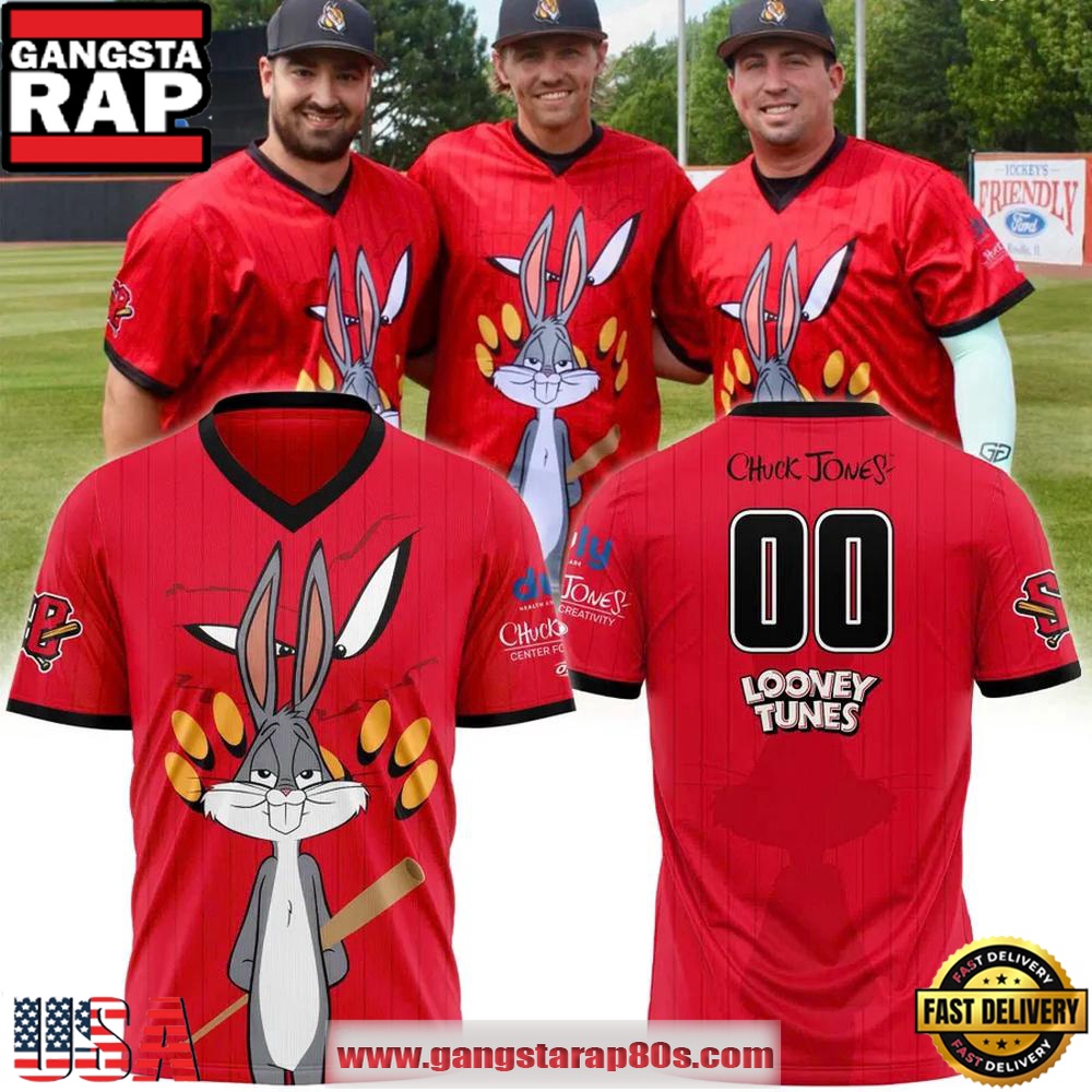 Schaumburg Boomers X Chuck Jones Looney Tunes Limited Edition Custom Football Jersey