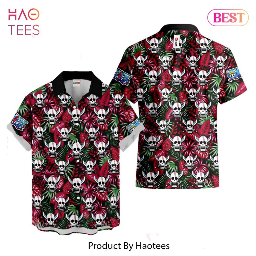 Shanks Symbol Hawaiian Shirts Custom Anime Merch Clothes For Men Women