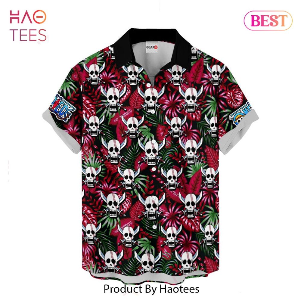 Shanks Symbol Hawaiian Shirts Custom Anime Merch Clothes For Men Women - Image 2