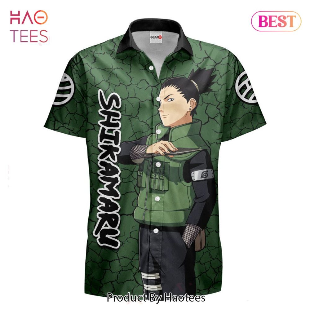 Shikamaru Nara Hawaiian Shirts Custom Anime Merch Clothes For Men Women - Image 2
