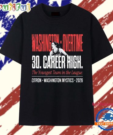 Sonia Citron Career High 30 Points Mystics Fever Upset Wnba 2026 T Shirt