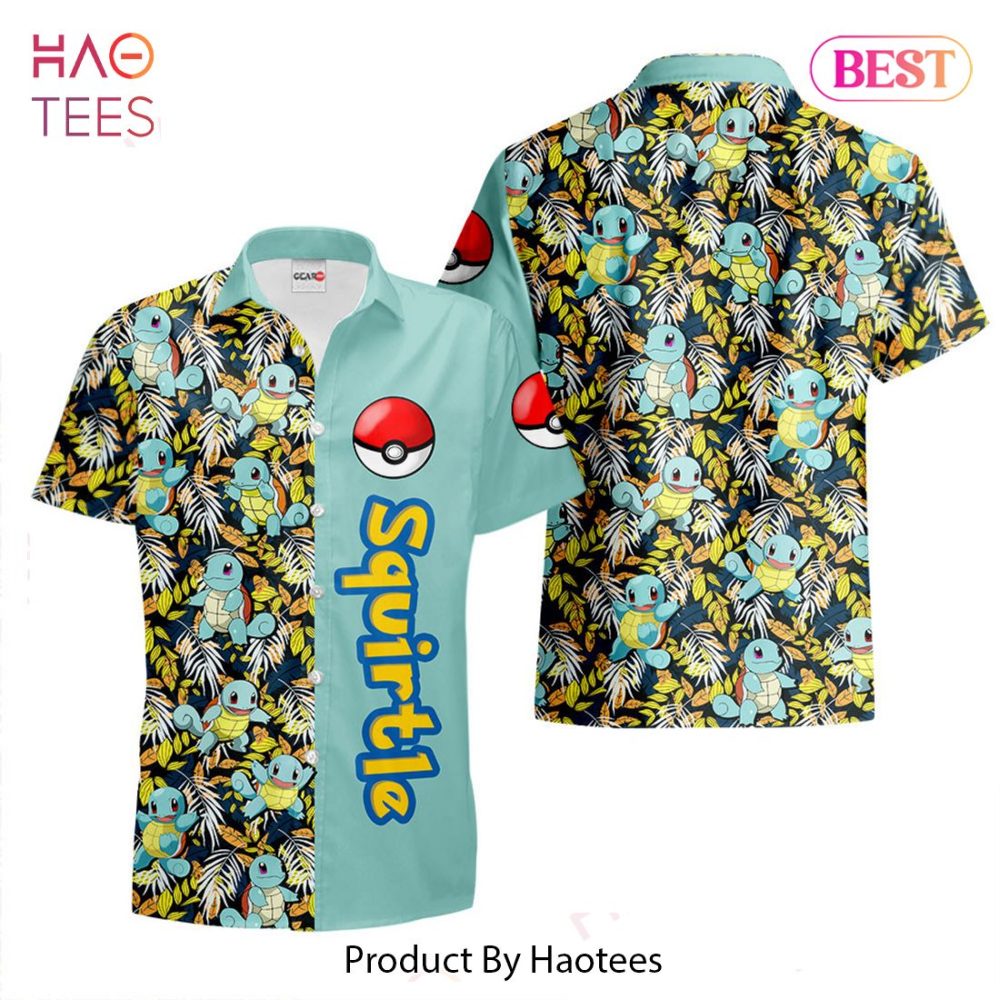 Squirtle Hawaiian Shirts Custom Anime Merch Clothes For Men Women