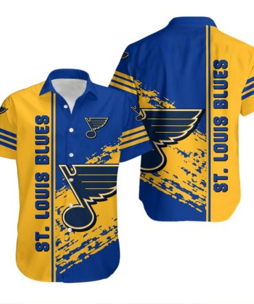 St. Louis Blues Hawaiian Shirt Quarter Style Nhl