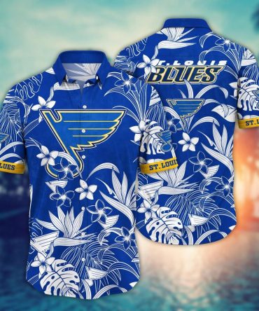 St. Louis Blues Nhl Hawaiian Shirt Beach Days Aloha Shirt