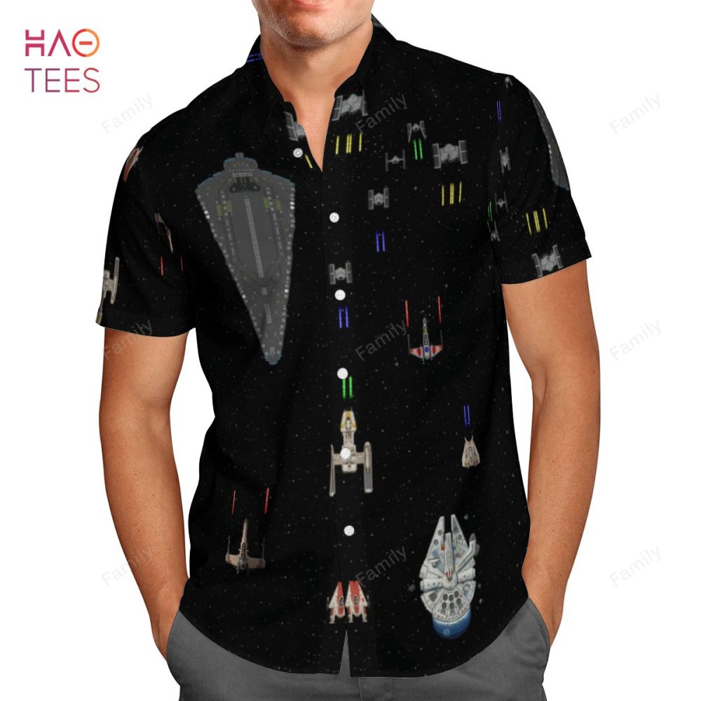 Star Wars Battle Ship Aop Hawaiian Shirt