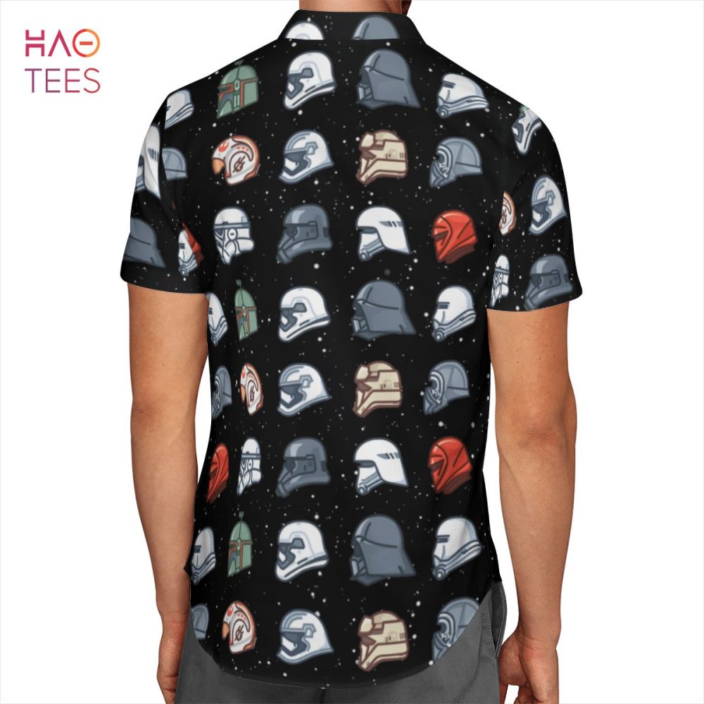 Star Wars Galaxy Helmet Aop Hawaiian Shirt - Image 2