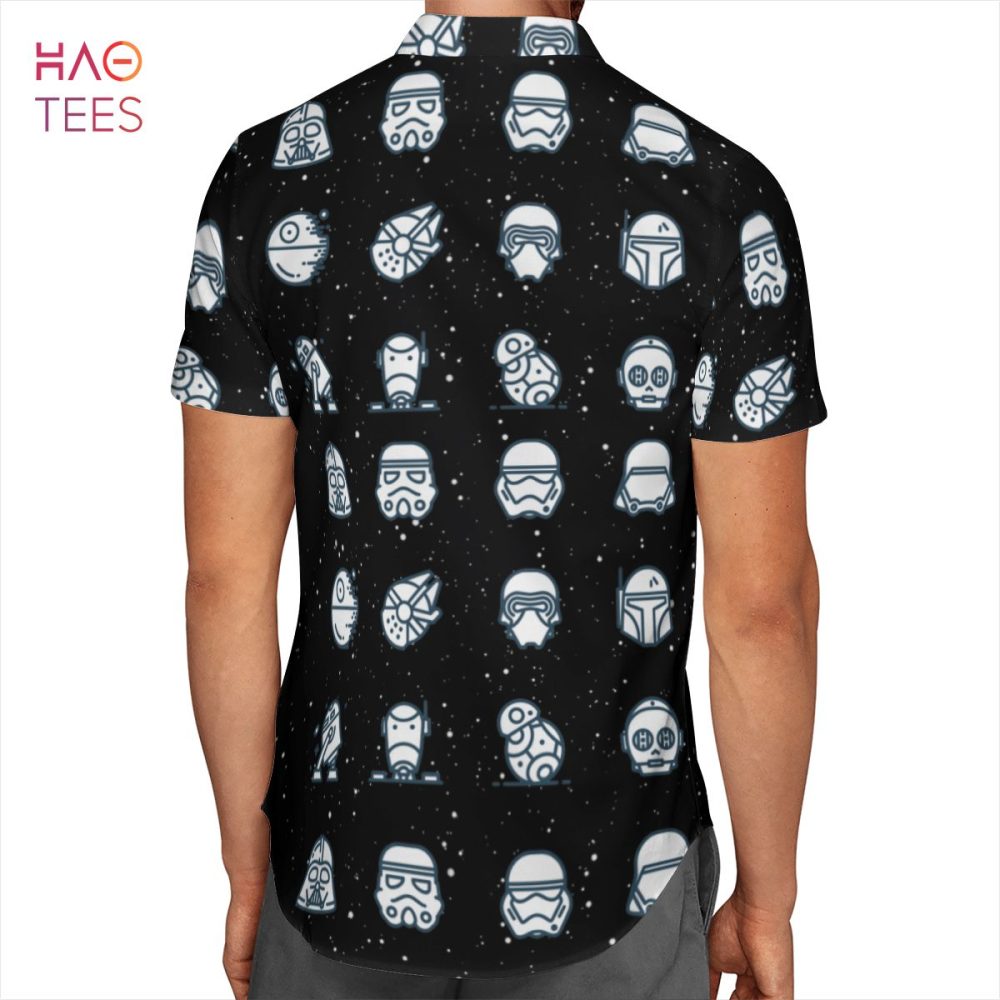 Starwars Helmet Aop Hawaiian Shirt - Image 2
