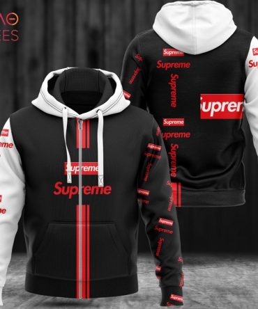 Supreme Luxury Brand Logo Pattern Hoodie Pod Design