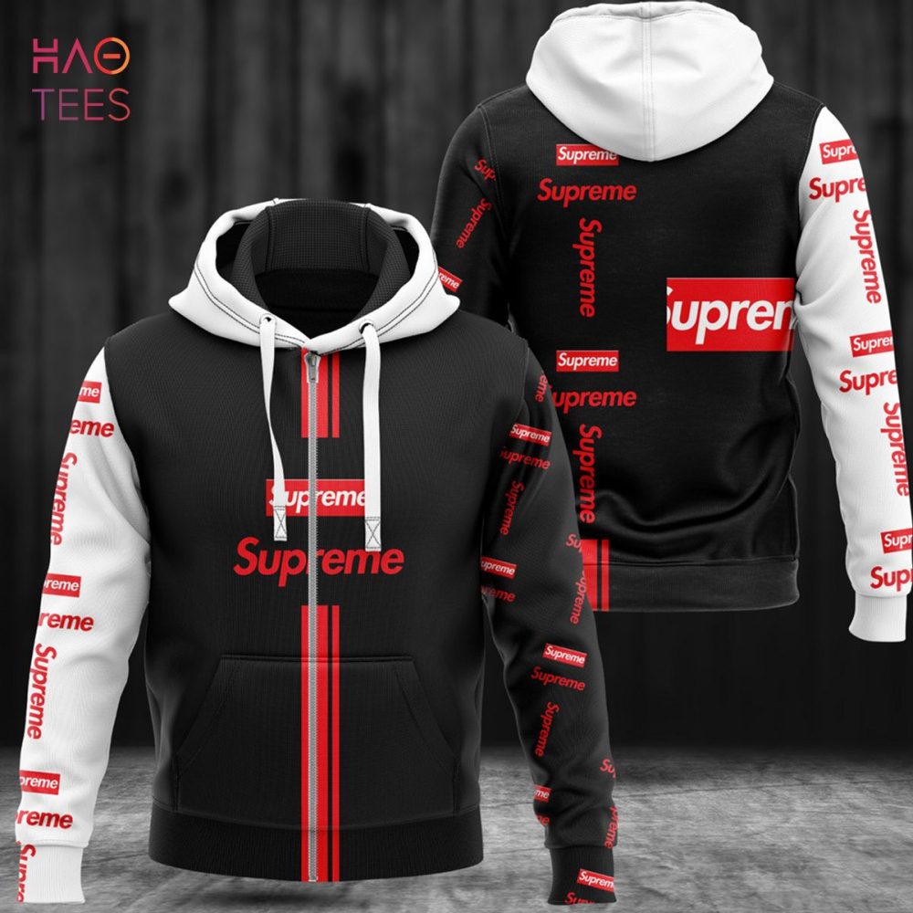 Supreme Luxury Brand Logo Pattern Hoodie Pod Design