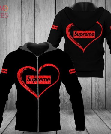 Supreme Love Red Luxury 3D Hoodie Pod Design
