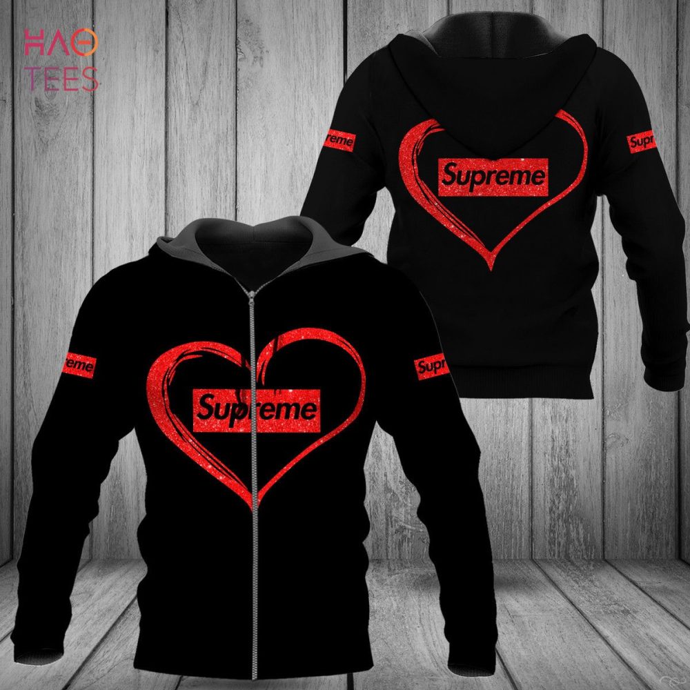 Supreme Love Red Luxury 3D Hoodie Pod Design