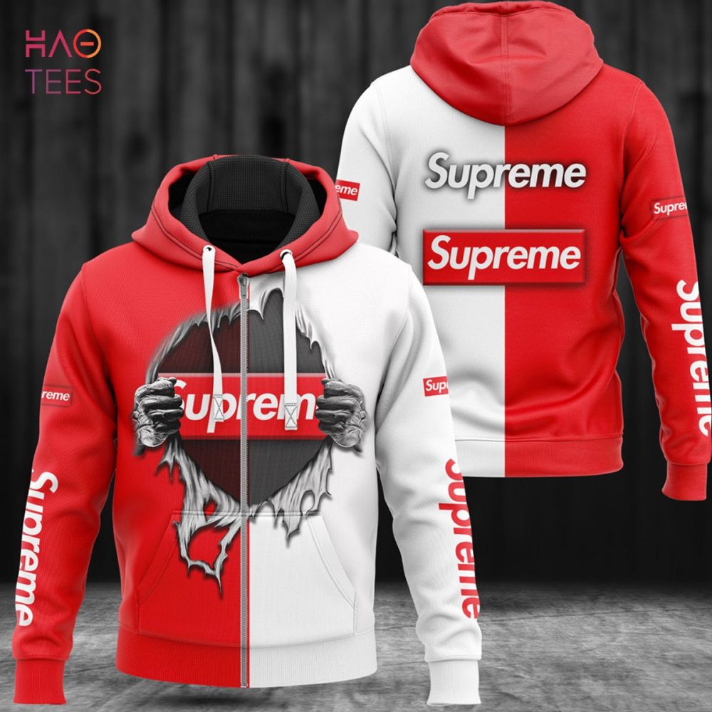 Supreme Big Logo Luxury 3D Hoodie Pod Design