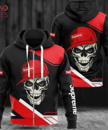 Supreme Luxury Skull 3D Hoodie Limited Edition
