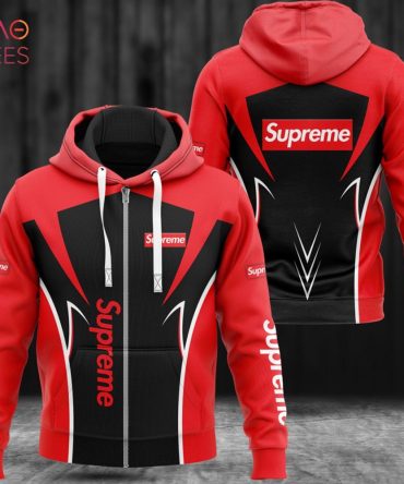 Supreme Red Logo Luxury Hoodie Limited Edition