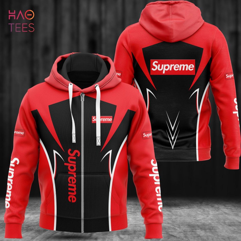 Supreme Red Logo Luxury Hoodie Limited Edition
