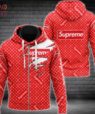 Adidas Luxury Brand Red Color Hoodie Limited Edition