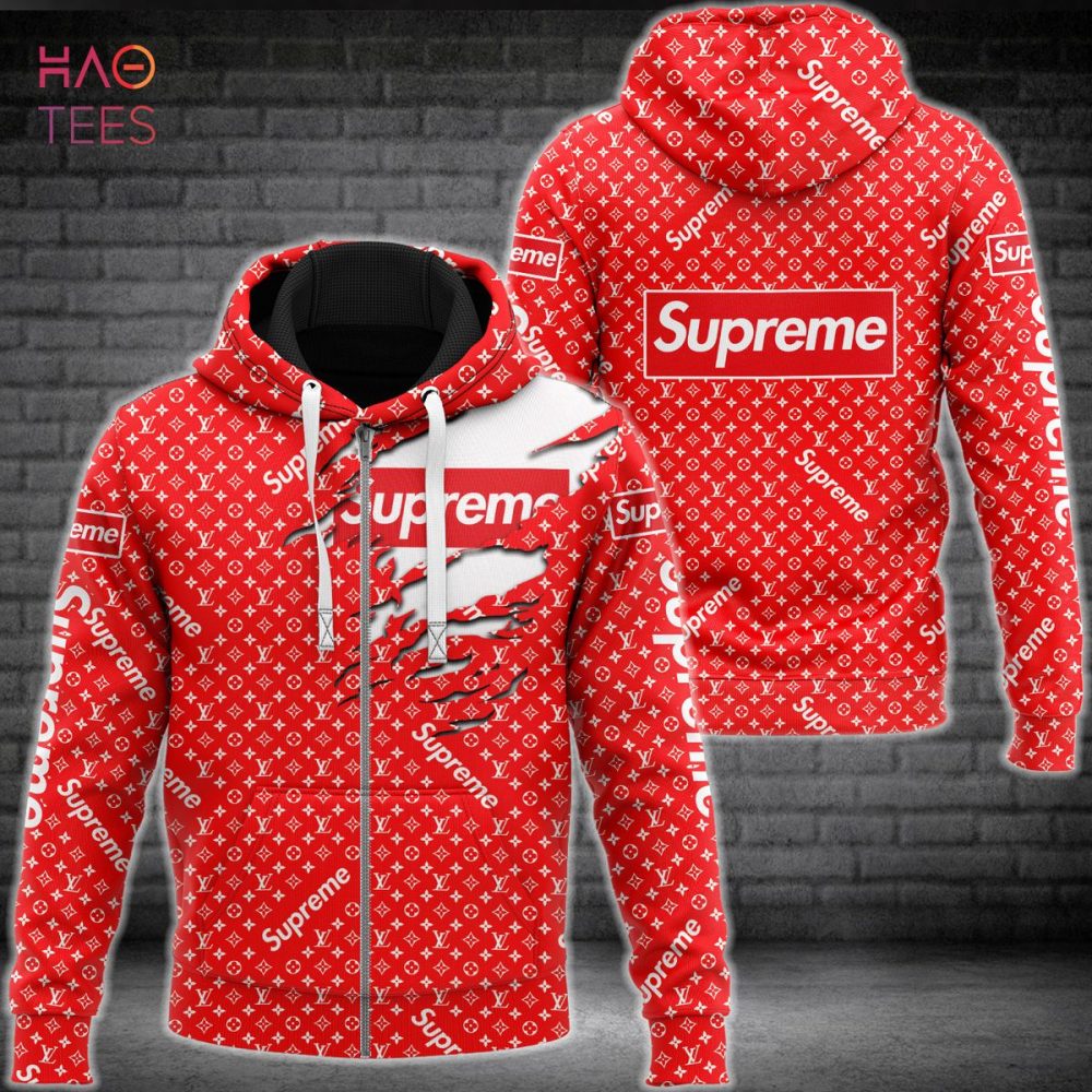 Adidas Luxury Brand Red Color Hoodie Limited Edition