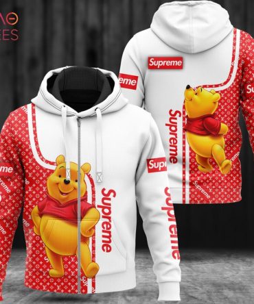Supreme Winnie Pooh Luxury 3D Hoodie Limited Edition