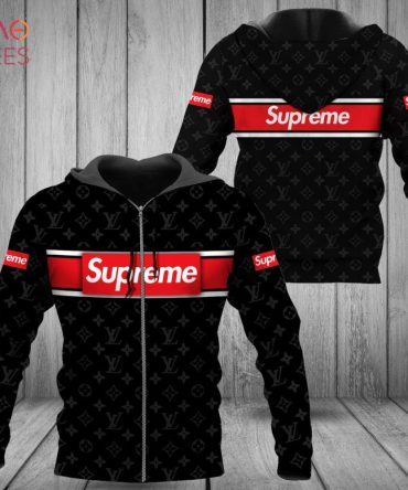 Supreme Luxury Brand Black Color Hoodie Limited Edition