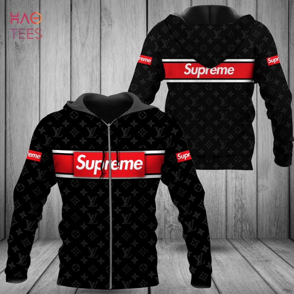 Supreme Luxury Brand Black Color Hoodie Limited Edition