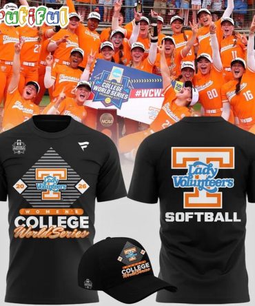 Tennessee Lady Vols 2026 Ncaa Softball Women'S College World Series Limited Edition Black T Shirt