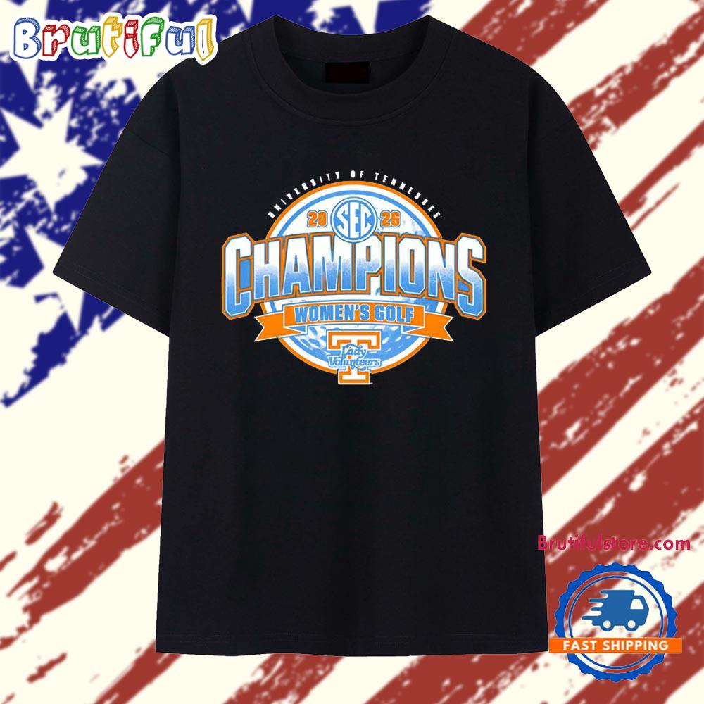 Tennessee Lady Volunteers 2026 Women’S Golf Sec Champions T Shirt