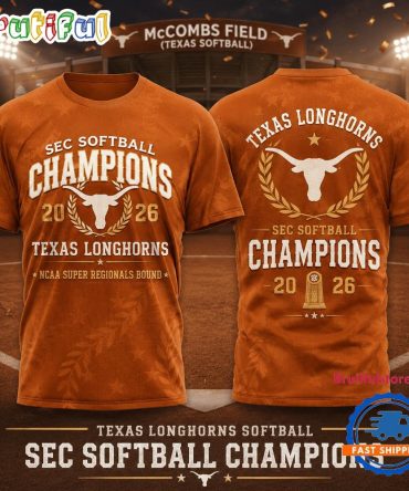 Texas Longhorns Ncaa Sec Softball Champions 2026 Limited Edition T Shirt