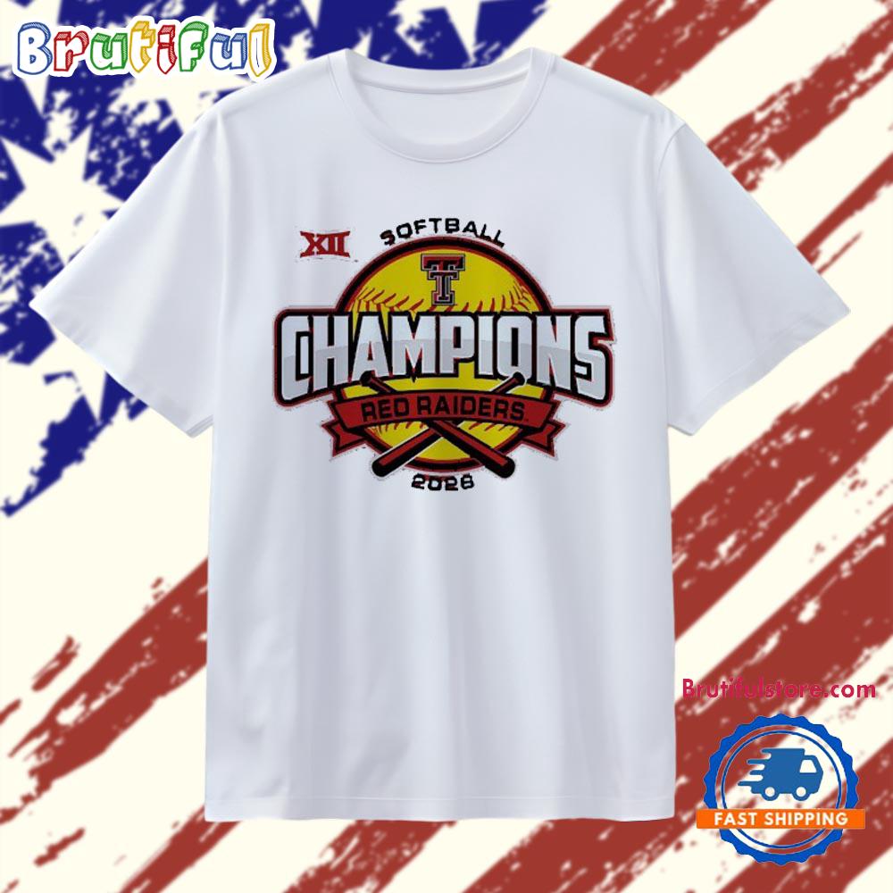Texas Tech Red Raiders 2026 Big 12 Softball Regular Season Champions T Shirt
