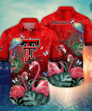 Texas Tech Red Raiders Ncaa Hawaiian Shirt Lush Greenery Aloha Shirt