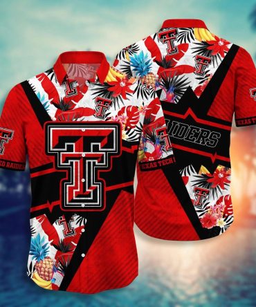 Texas Tech Red Raiders Ncaa Hawaiian Shirt Outdoor Movies Aloha Shirt