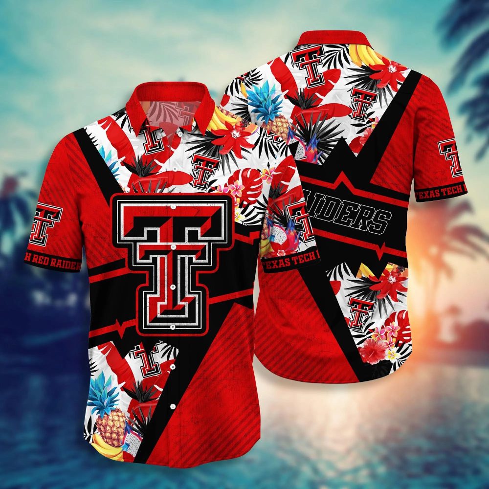 Texas Tech Red Raiders Ncaa Hawaiian Shirt Outdoor Movies Aloha Shirt