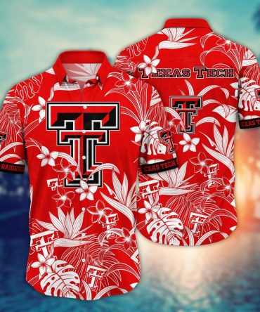 Texas Tech Red Raiders Ncaa Hawaiian Shirt Parasolstime Aloha Shirt