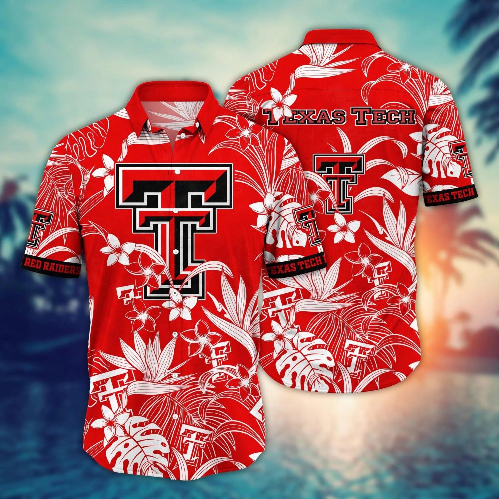 Texas Tech Red Raiders Ncaa Hawaiian Shirt Parasolstime Aloha Shirt