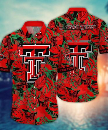 Texas Tech Red Raiders Ncaa Hawaiian Shirt Sun-Soaked Cup Tie Shirts