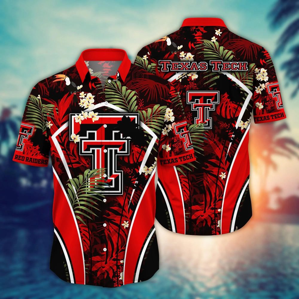 Texas Tech Red Raiders Ncaa Hawaiian Shirt Sun-Soaked Training Game Shirts