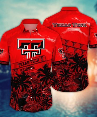 Texas Tech Red Raiders Ncaa Hawaiian Shirt Sunlit Aloha Shirt