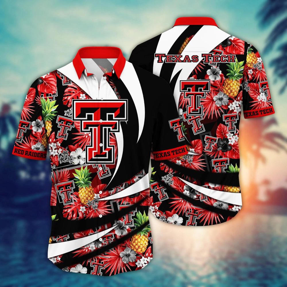 Texas Tech Red Raiders Ncaa Hawaiian Shirt Umbrellas (For Sun) Aloha Shirt