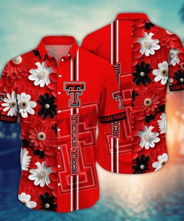 Texas Tech Red Raiders Ncaa Hawaiian Shirt Vacation Time Aloha Shirt