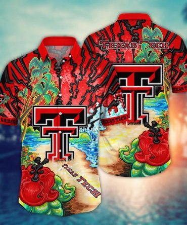 Texas Tech Red Raiders Ncaa Hawaiian Shirt Warm Breezestime Aloha Shirt