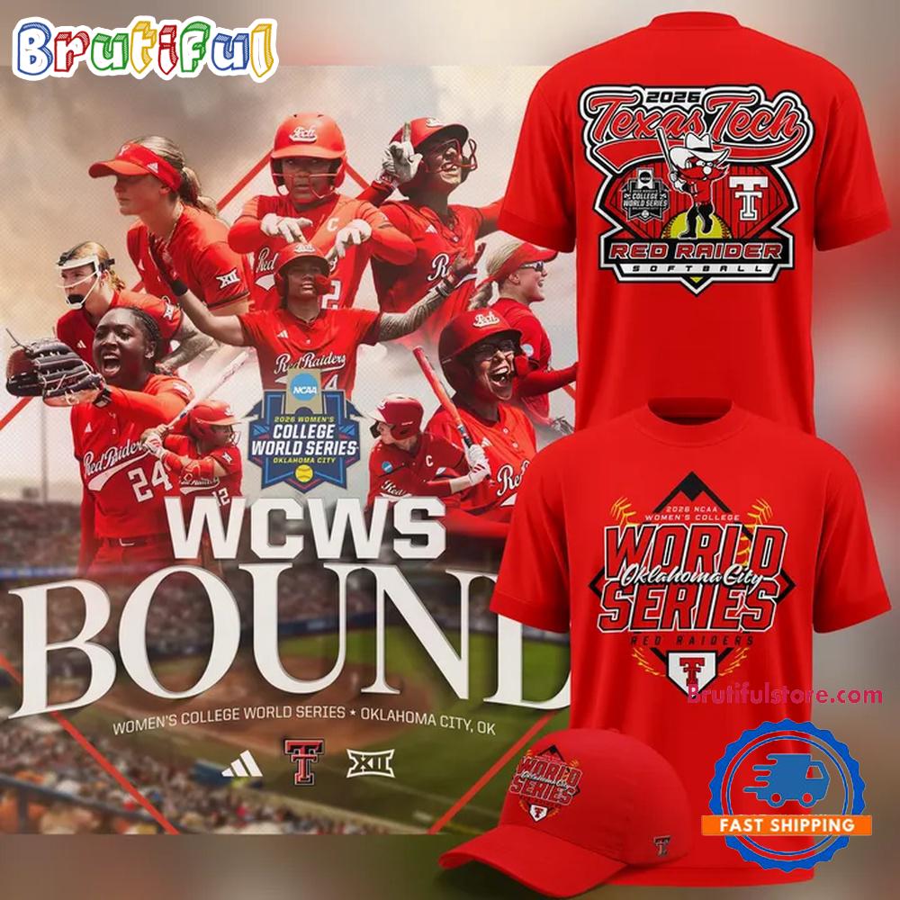 Texas Tech Red Raiders Softball Women'S College World Series 2026 T Shirt